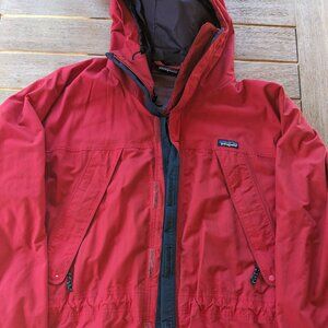 Vintage 90's PATAGONIA Red Nylon Ski Winter Jacket Size XL